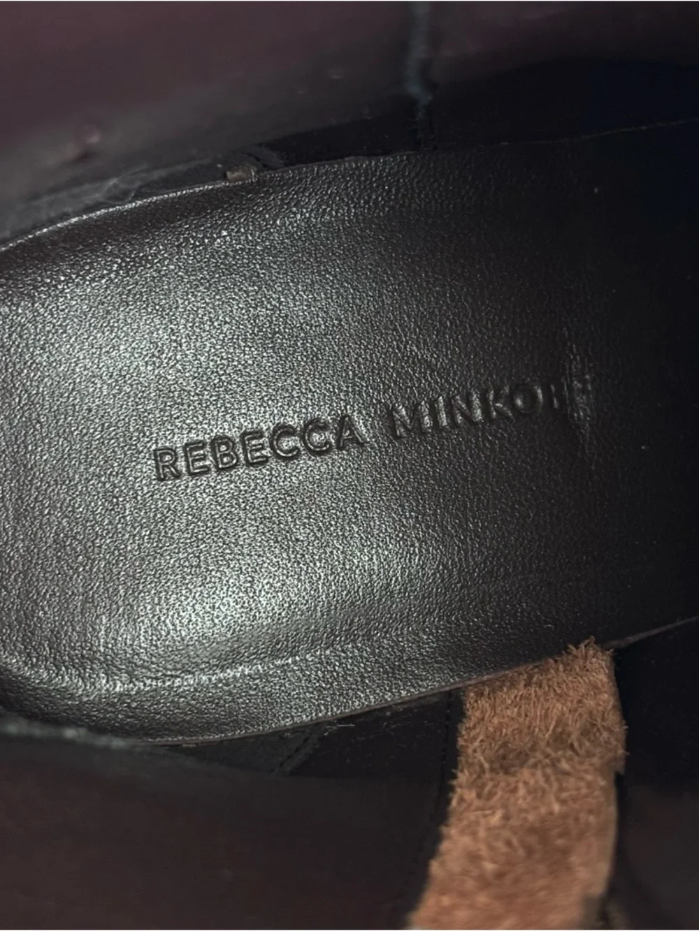REBECCA MINKOFF Brown Bowery Buckle Ankle Square Pointy Toe Bootie--NEW--7.5